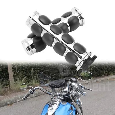 1 Inch Motorcycle Handlebar Hand Grips For Harley Davidson Softail Breakout Dyna • $37.47
