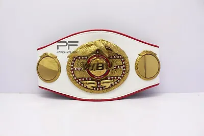 WBU Boxing Belt Championship World Boxing Union 3D Metal Plates Leather Strap • $150