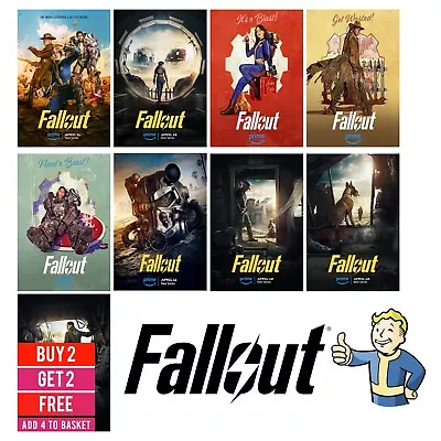 Fallout  TV Show Series Live Action Gaming Poster Home Wall Art Decor A5-a3 • £9.99