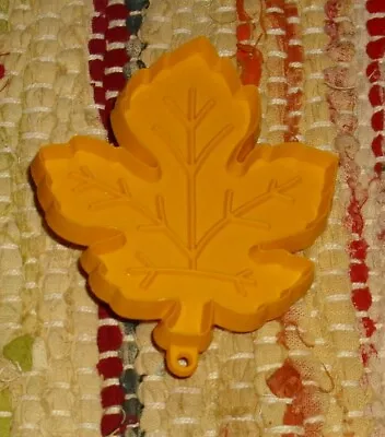 Plastic Thanksgiving Fall Cookie Cutter Light Orange Maple Leaf 4-1/8  X 3-3/8  • $4.99