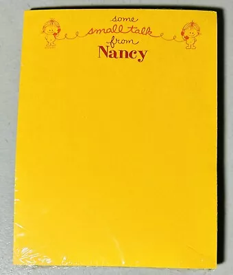 Vintage 1972 Paula Stationery Notepad & Envelopes SOME SMALL TALK FROM NANCY New • $17.99