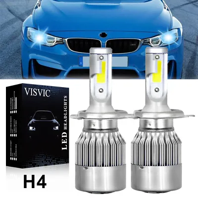 H4 9003 LED Headlight Bulbs CSP Car & Truck Hi&Low Dual Beam Kit 8000K Ice Blue • $12.74