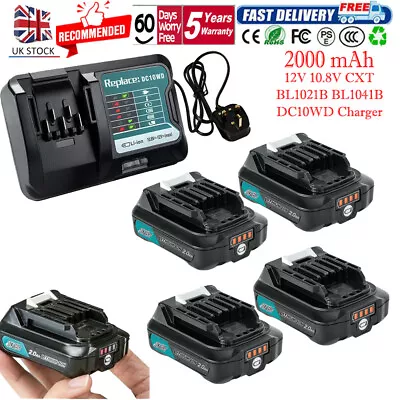 For Genuine Makita Battery 12V 10.8V BL1021B BL1041B BL1040 1020 1015 & Charger • £32.90