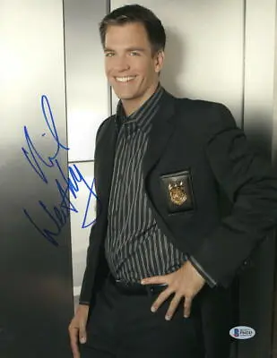 Michael Weatherly Signed 11x14 Photo Ncis Authentic Autograph Beckett Coa B • $148.50