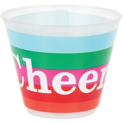 $3.99 • Buy Cheers 9 Oz Plastic 12 Pack Cocktail Glasses Party Supplies Luau Decorations