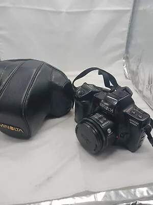Minolta Maxxum 7000i 35mm Camera With AF 28MM Lens Case & DE Card Tested • $44.99