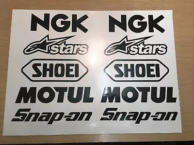 Motorcycle Belly Pan Fairing Decals Stickers Sponsor Kit. Any Color. • $5.81