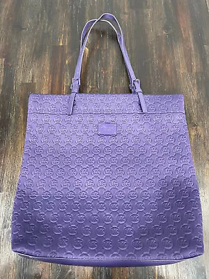 Michael Kors Signature Purple Neoprene Large Tote Handbag Purse • $49.99