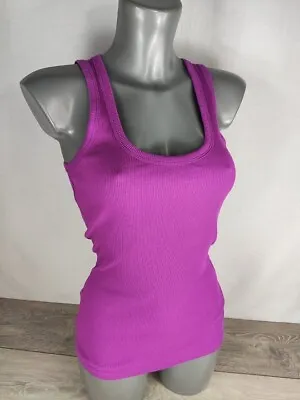 £7.99 • Buy Miss Fiori Basic Vest Ladies Top Pinky Purple UK 10 Small Cotton A163-14