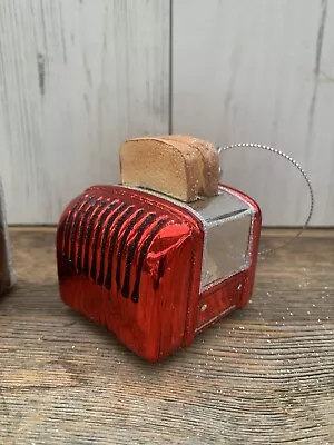 £14.50 • Buy Glass Toaster With Toast Christmas Bauble Gisela Graham