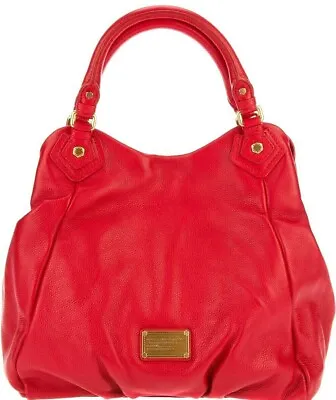 🌞marc Jacobs Classic Q Francesca Apple Red Italian Leather Shoulder Tote🌺nwt! • $269.69