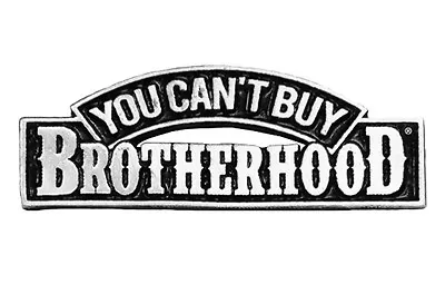 $8.99 • Buy You Can't Buy Brotherhood  JACKET VEST PEWTER  MC  BIKER PIN  