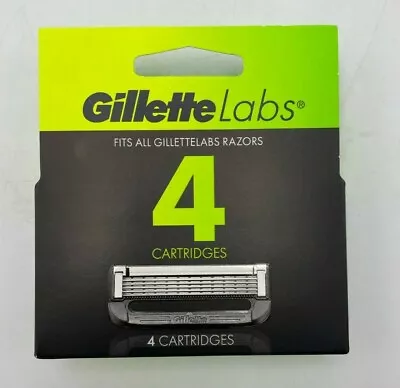 Gillette Labs 4 5 Blade Refill Cartridges Fits All Gillette Labs Razors NEW BOX  • $13.99