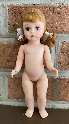 Madame Alexander 8  Nude Doll To Dress Auburn Curly Ponytails Blue Eyes • $9.95