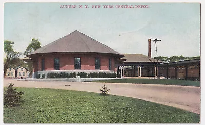 New York Central Depot Auburn 1910 To Mort O'brien Pennsylvania New York. • $7.99