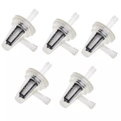 5X Clear Inline Gas Right Angle Fuel Filter For Motorcycle 1/4  5/16  6mm 7mm US • $10.84