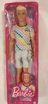 Mattel Barbie Fashionistas KEN # 174 Doll Malibu Shirt Denim Shorts Blonde Hair • $16.75