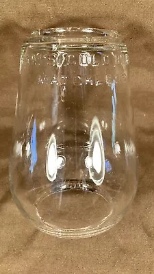 Antique Embossed Ham's Cold Blast Matchless Lantern Globe Clear Glass • $89.95