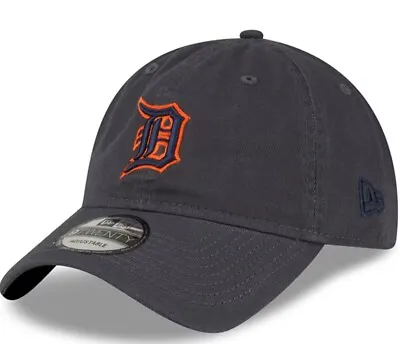 New Era DETROIT TIGERS Graphite 920 - 9TWENTY Adjustable Strapback Hat Dad Cap • $24.99