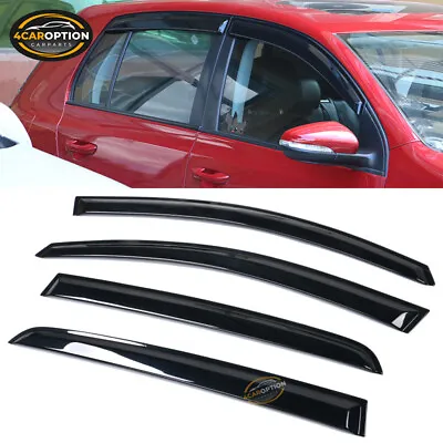 Fits 10-14 VW Volkswagen Golf GTI MK6 Window Visors Rain Sun Guard Vent 4Pc Set • $28.98