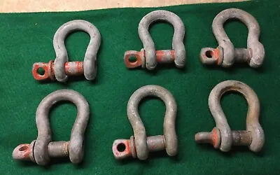 Lot Of 6 Clevis Shackle 1/2 Ton Crosby Laughlin With Working Screw Pins • $59.99