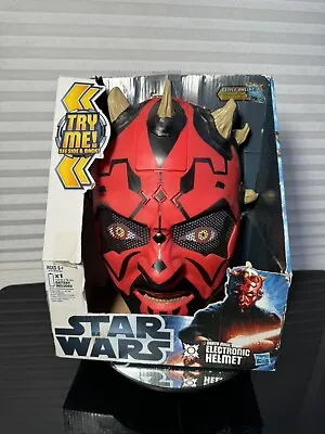 Star Wars Darth Maul Electric Mask IN Box UNUSED WORKS • £96.41