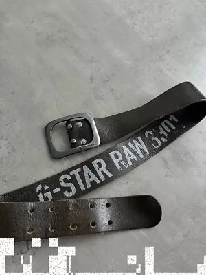 G Star Raw Big Logo Leather Belt • $43