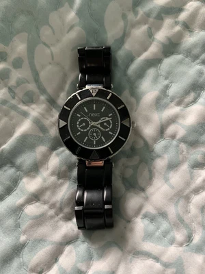 £1.99 • Buy NEXT Ladies/ Unisex Chunky Round Black Watch - Link Bracelet