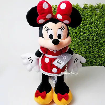 Disney Parks Large Minnie Mouse Plush Doll 18  Stuffed Toy Soft Plush Gift New • $16.99