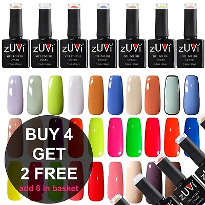 £3.49 • Buy ZUVi Nail Gel Polish Soak Off UV LED Colour Top Base Coat Varnish 