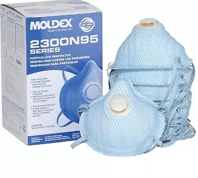 Moldex 2300 N95 Particulate Respirator Mask W/ Breathing Exhalation Valve 10/Box • $29.99