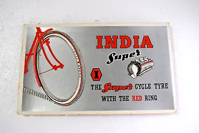 Vintage India Super Cycle Tyres Tire Advertising Ink Blotter Card Sign Collec 15 • $90.83