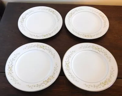 4 Bread Plates - Crown Victoria Japan - Carolyn Pattern - Yellow & White Flower • $16