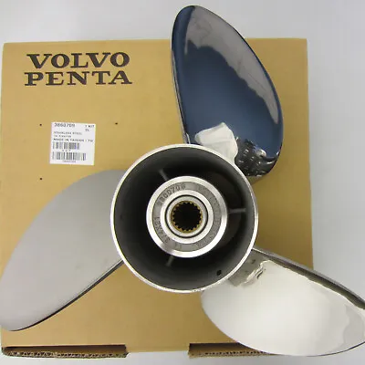 Volvo Penta New OEM 14.75 X21 P Stainless Steel Propeller 3-Blade RH 3860709 • $541.18