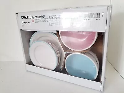 IKEA DUKTIG Children Plates & Bowls 12pc Play Set Toy NEW SEALED. 3+ FREEPOST UK • £24.99