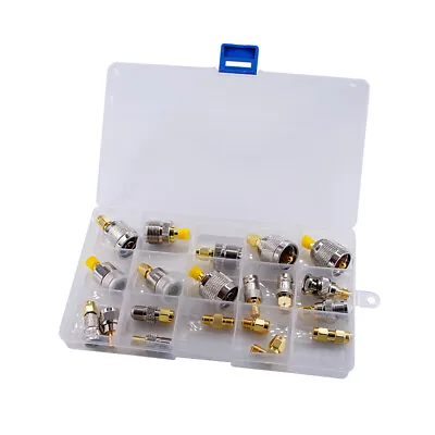 20pcs SMA To SMA BNC N F UHF Type Connectors Kit RF Adapter SMA Female To F Male • $35.99
