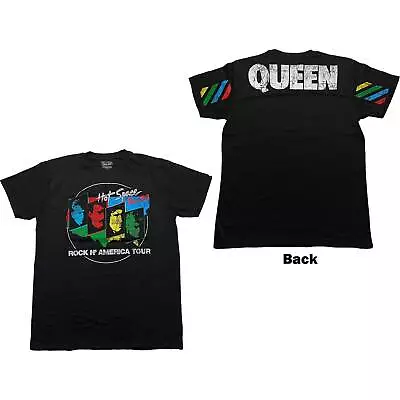 QUEEN - Official Licensed Unisex T- Shirt - Hot Space Tour '82  - Black  Cotton • £17.99