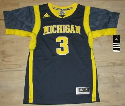 Adidas Michigan Wolverines #3 Impact Camo Basketball Jersey $70 Youth Medium • $28.89