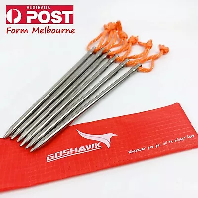 $17.97 • Buy Goshawk Titanium Outdoor Camping Hiking Heavy Duty Tent Peg Hard Ground Nail