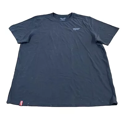 Milwaukee Men's Cotton/Polyester Short-Sleeve Hybrid Work T-Shirt 2X Black • $10.64