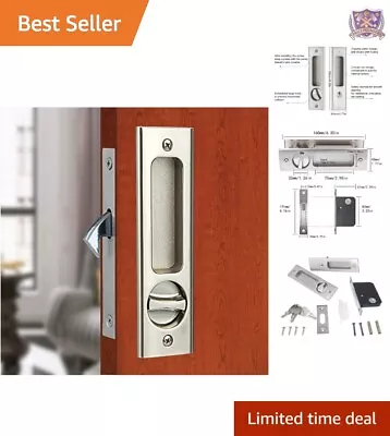 Premium High Quality Versatile Recessed Handle Sliding Door Lock With Keys • $47.47