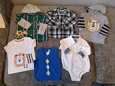 B5 Boys Set Of 6 Bundle 18-24 Months GAP  Hoodies Shirts Elegant Long Tshirt • £9