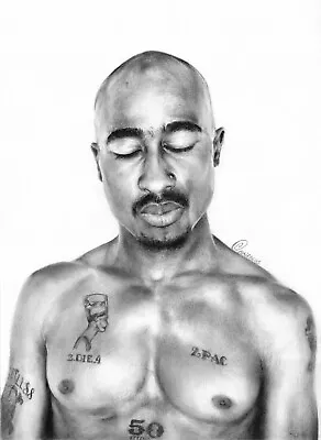 New Tupac Shakur 2Pac Music Wall Art Poster OR Canvas Size A4 To A1 • $8.50