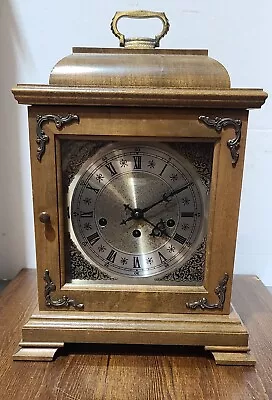 Hamilton Wheatland 8 Day Mechanical Mantel Clock 4/4  Westminster Chime 340-020 • $81.45