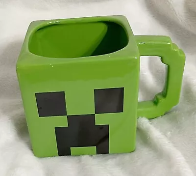 Zak Minecraft Green Creeper Square Shaped Character Ceramic Graphic Mug Cup • $14