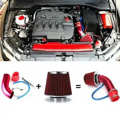 Cold Air Intake Filter Induction Kit Pipe Power Flow Hose System Car Accessories • $52.99