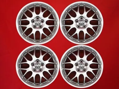 JDM Wheels Volkswagen 16x6.5J 5x100 42 VOLKSWAGEN Golf Genuine BBS Set4 WP • $1605.23