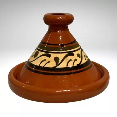 Moroccan Tagine Clay Cook Pot Steamer Hand Painted Glazed Terracotta Handmade • $41.97