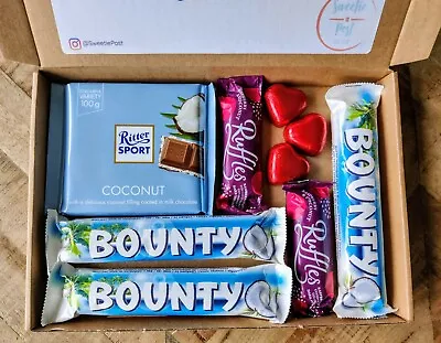 £10.99 • Buy Coconut Hearts Gift Box | Bounty Letterbox Hamper Present | Ritter Coconut