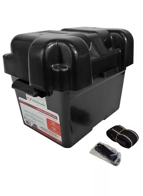 Schumacher Marine Battery Box: Limits Battery Movement High-Density Black Polye • $20.99
